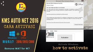 Cara Aktivasi Windows 10/8/7 and Office 2016/2013/2010 | KMSAuto Net