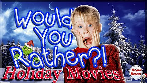Would You Rather? Fitness (Holiday Movies) | This or That | Christmas Game for Kids | Exercise