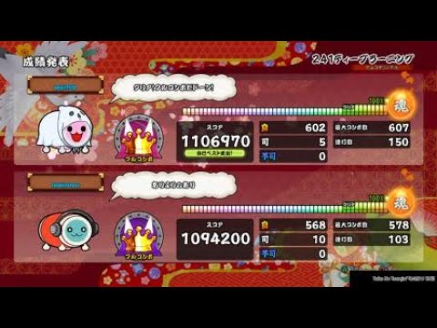 [太鼓の達人PS4] 241ディープラーニング(表/裏) 疑似ツインフル