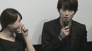 本郷奏多、撮影中は「アスベスト」に心配？　映画「シネマの天使」初日舞台あいさつ1　#Kanata Hongō　#Cinema angel