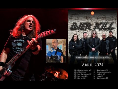 David Ellefson (ex-Megadeth) to play bass for Overkill on their Latin America tour!
