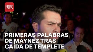 Jorge Álvarez Máynez ofrece sus primeras palabra tras caída de templete  Hora21