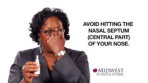 Proper Use of Nasal Spray