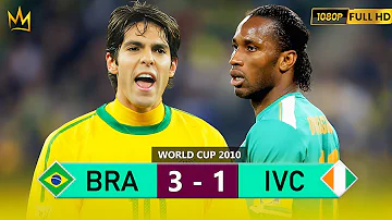 KAKÁ LEADS BRAZIL AND DESTROYS DROGBA IN 2010 WORLD CUP