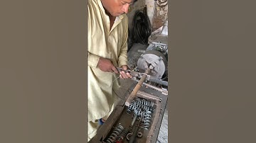 Crafting Precision || Spring with a Lathe Machine #diy #youtuebshorts