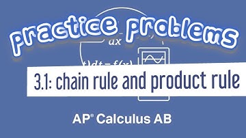 AP Calculus AB 3.1 Derivative of a Function Using Chain Rule and Product Rule