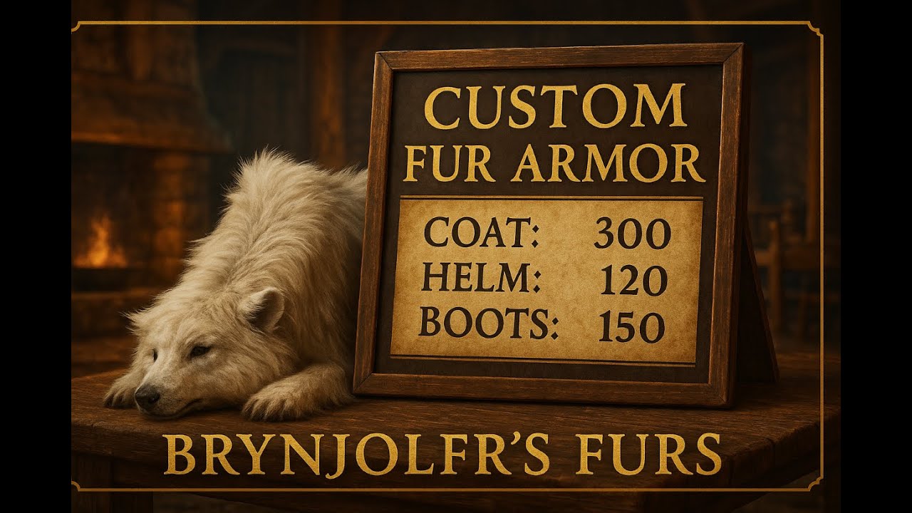 Custom Fur Armor Price List