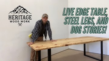 HOW TO ATTACH STEEL LEGS TO A WOOD TABLETOP!