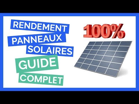 Vidéo: Quelle Est L'efficacité Des Panneaux Solaires