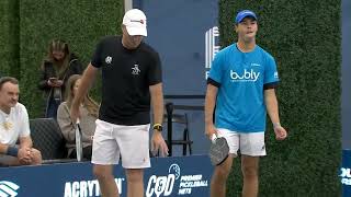 Tennis Pros Jack Sock and Sam Querrey vs Pickleball Pros Ben Johns and Matt Wright Game 1 screenshot 5