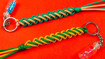 Super Easy Paracord Lanyard Keychain | How to Make a Paracord Key Chain Handmade DIY Tutorial #65