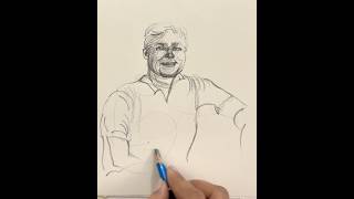 Quick sketch process with simple pencil techniques.✍️✨ #howtodraw #watch #fullprocess #learning #art