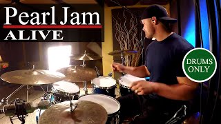 Pearl Jam - Alive - Isolated Drums Only (🎧High Quality Audio)