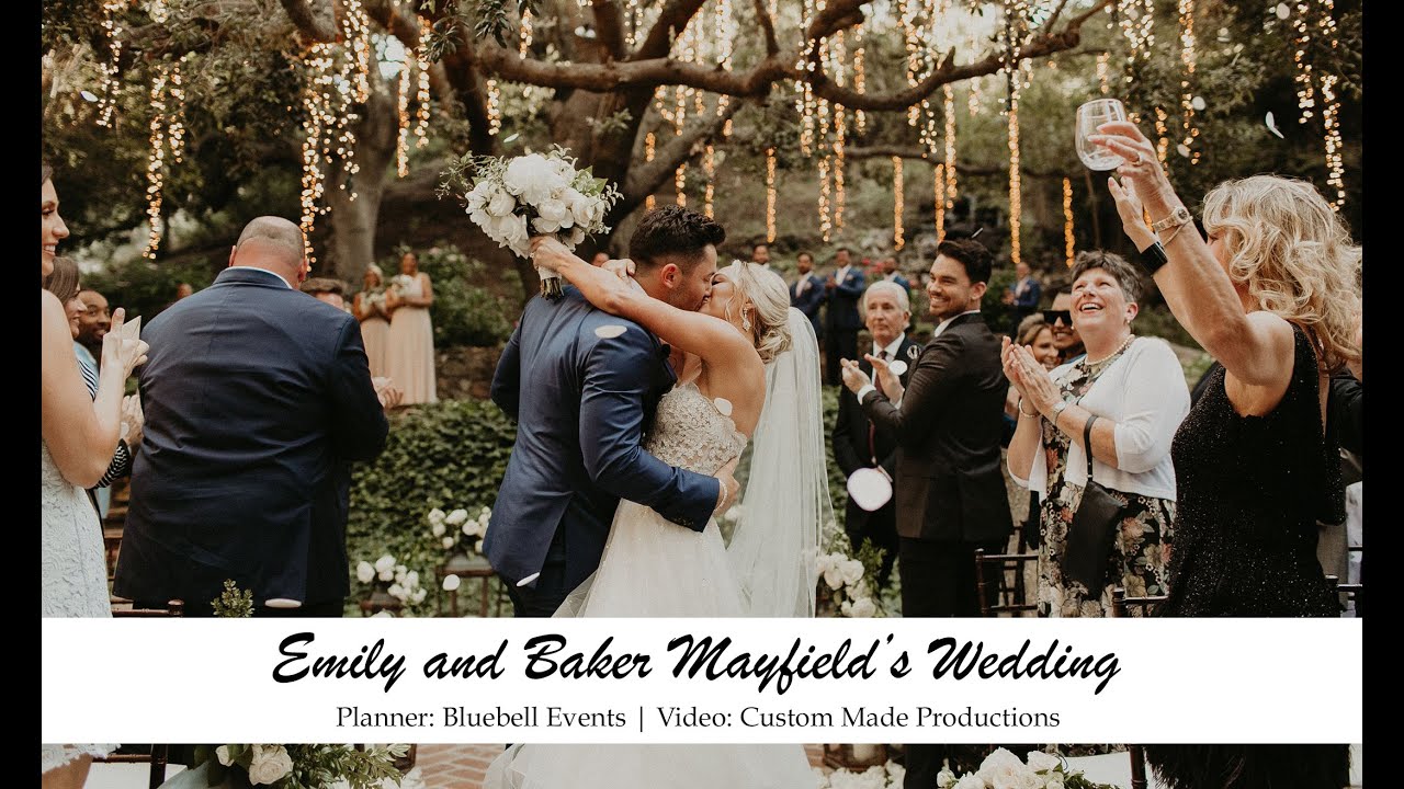 Baker Mayfield & Emiliy Wilkinson Wedding - Calamigos Ranch