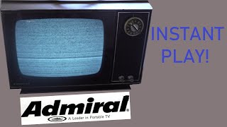 Using Instant Play on an Admiral Tube TV (1967)