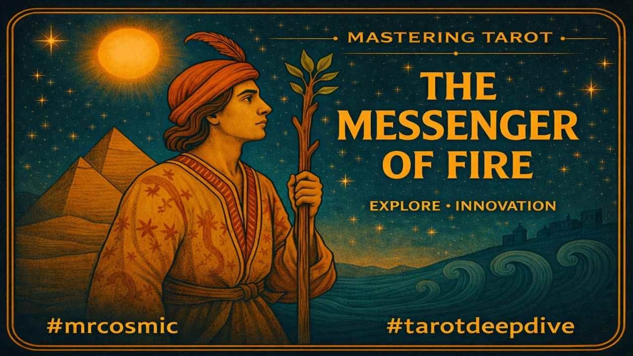 The Page of Wands: Messages Between the Pyramids and the Stars 🧭 #mrcosmic #tarotdeepdive #messages thumbnail