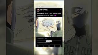 The Moment When Kabuto Swallowed Kakashi In Front Of Yamato