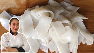 Homemade Rice Noodles • Easy Rice Noodles |ThaiChef food