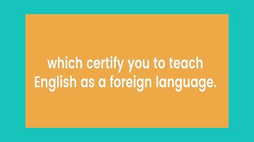What is TEFL?