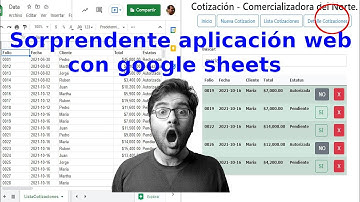 Web App con Google Sheets | Actualizar Estatus Cotizaciones | Aplicación web con google apps script