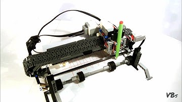 Lego Mindstorms EV3 plotter 2.0 printer