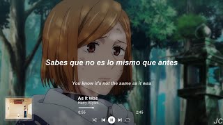 Nobara Kugisaki 「AMV」 As It Was - Harry Styles | Sub. Español / Lyrics