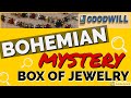 BOHEMIAN MYSTERY JEWELRY BOX UNBOXING | 17 POUND GOODWILL BOHO Opening Unjarring GEMSTONES SILVER