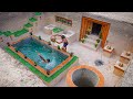 100 Days Survival Challenge Compilation! How To Build Underground Swimming Pool & Underground House