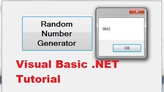 Visual Basic .NET Tutorial 39 - How to make a Random Number Generator within Range in VB.NET