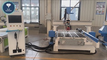 ELECNC1212 ATC machine with rotary device and vertical clamp testing video for British customer