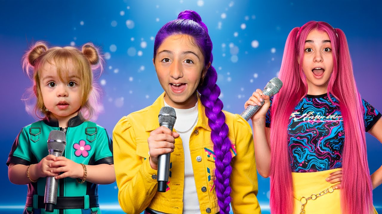 MINHAS FILHAS VIRARAM as GUERREIRAS do KPOP! RUMI, MIRA e ZOEY! Pai Também Vloga