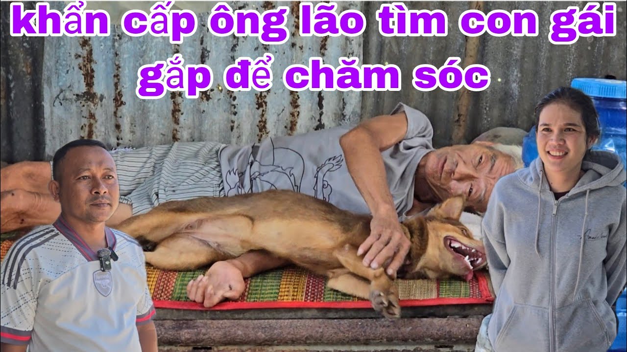 Khẩn cấp ông lão bị bệnh nằm liệt giường cần tìm người thân gắp