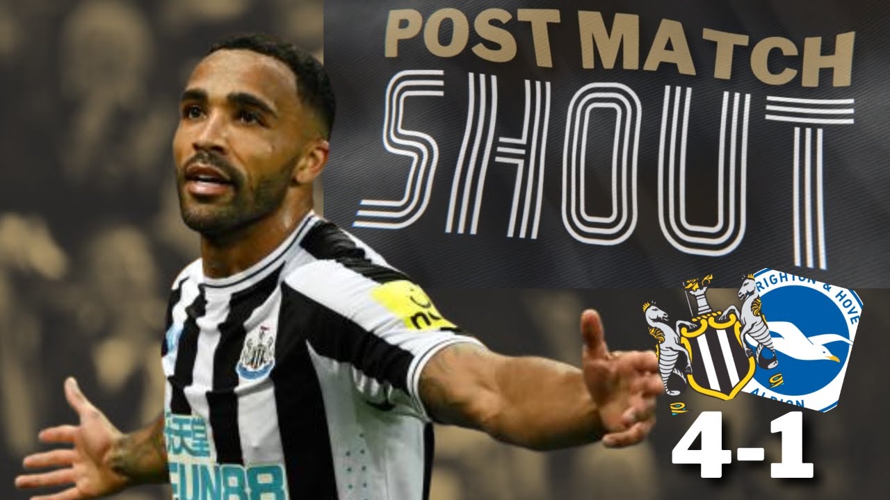NUFC LIVE MATCH REACTION Newcastle United 4 Brighton 1 YouTube