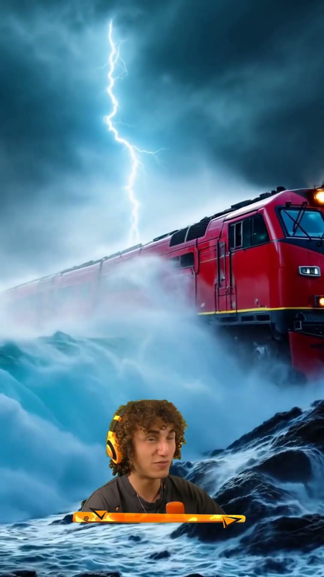 BIGGEST Ocean Waves Being Surfed by a TRAIN!?