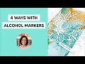 🔴 4 Ways With Alcohol Markers to Create Unique and Easy Backgrounds