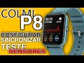 COLMI P8 SMARTWATCH - Configurar Sincronizar com o Smartphone |TESTE SENSORES| + Dicas IMPORTANTES