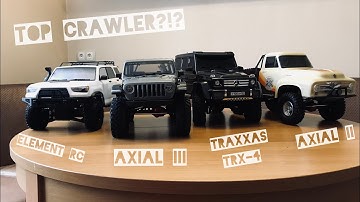 Axial SCX10 III vs Element RC Enduro Trailrunner vs TRAXXAS TRX-4 vs Axial SCX10 II - что выбрать?