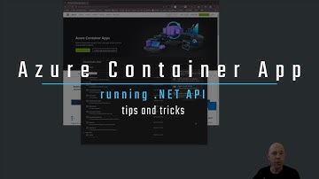 .NET API running in an Azure Container App