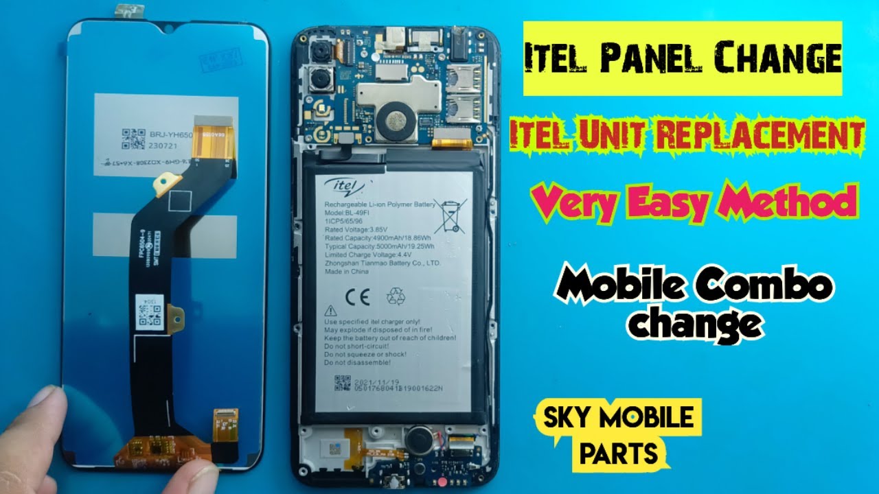 How to Change Replace Touch Lcd All Mobile Phone | Itel Vision 1 Display Screen Replacement |