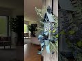 DIY Blue Church Woodland Forest Wreath Tutorial | Rustic Winter Door Decor