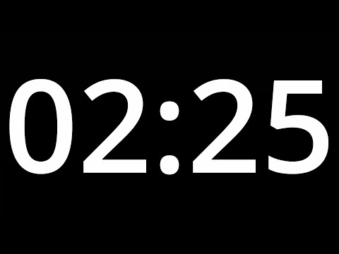02 MINUTE 25 TIMER  with alarm - 145 second COUNTDOWN Clock Alarm