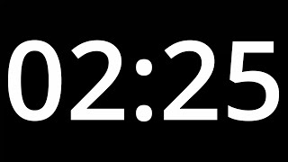 02 MINUTE 25 TIMER  with alarm - 145 second COUNTDOWN Clock Alarm