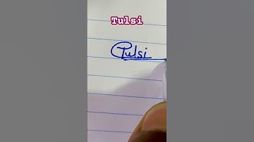 Tulsi name signature || logo tulsi #tulsi