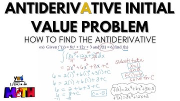 Antiderivative Initial Value Problem
