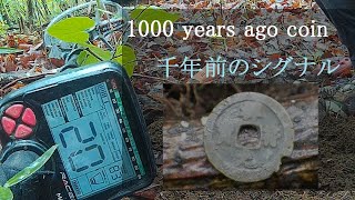 1000 years ago coin千年前のコイン、山で見付かる最古の古銭