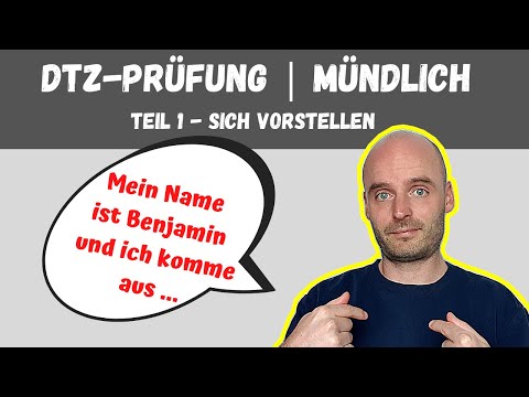 DTZ  Mündliche Prüfung Teil 1 | A2 B1 | Learn German | Deutsch lernen