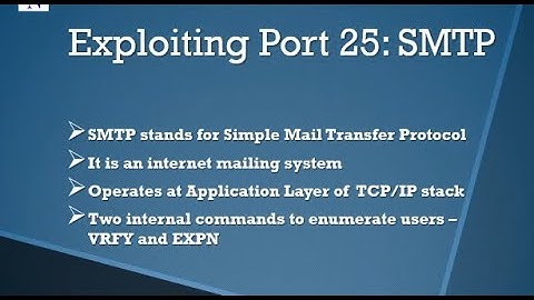 Hacking Metasploitable2 with Kali Linux - Exploiting Port 25 SMTP