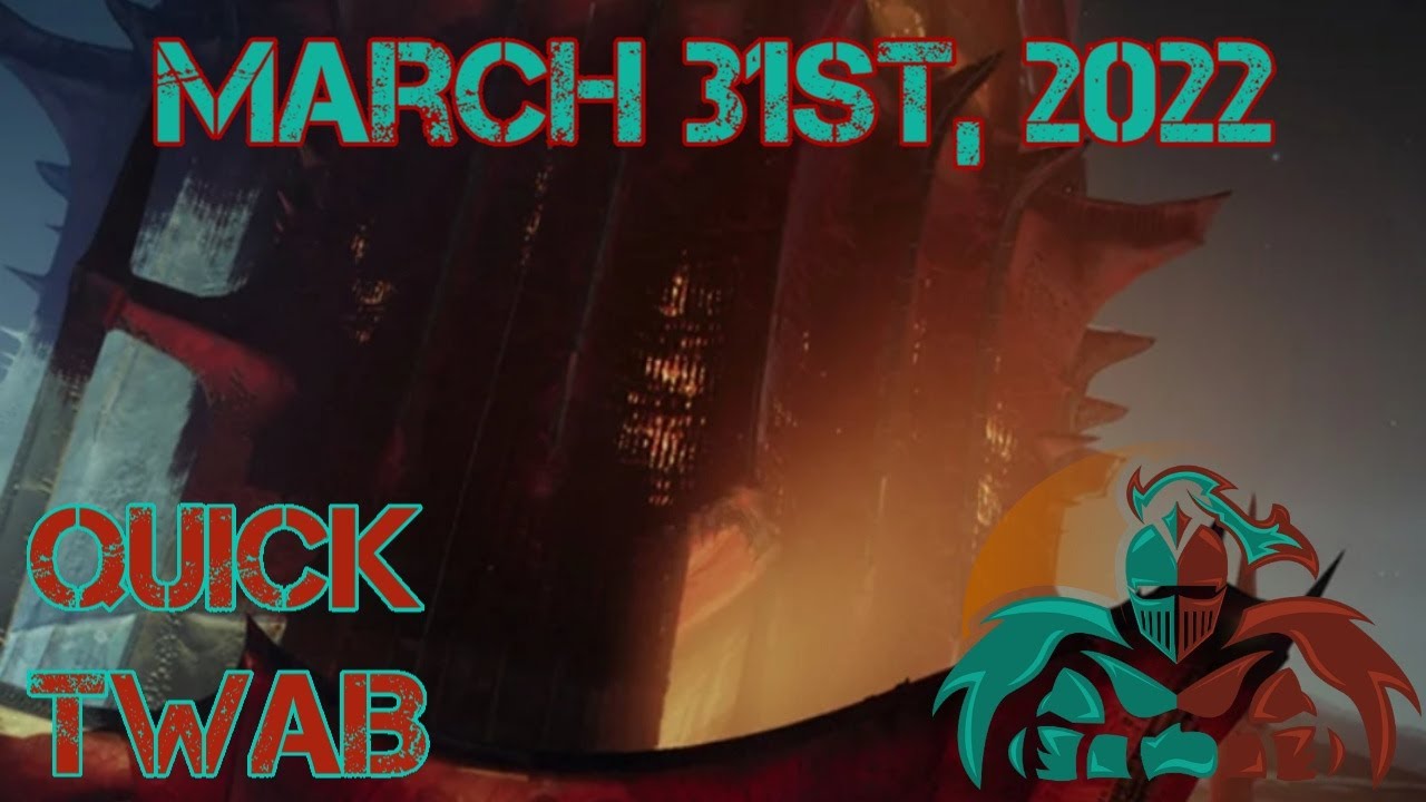 Quick TWAB March 31st, 2022