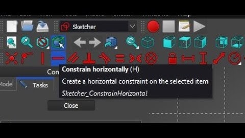 FreeCAD Short:  Horizontal Constraint