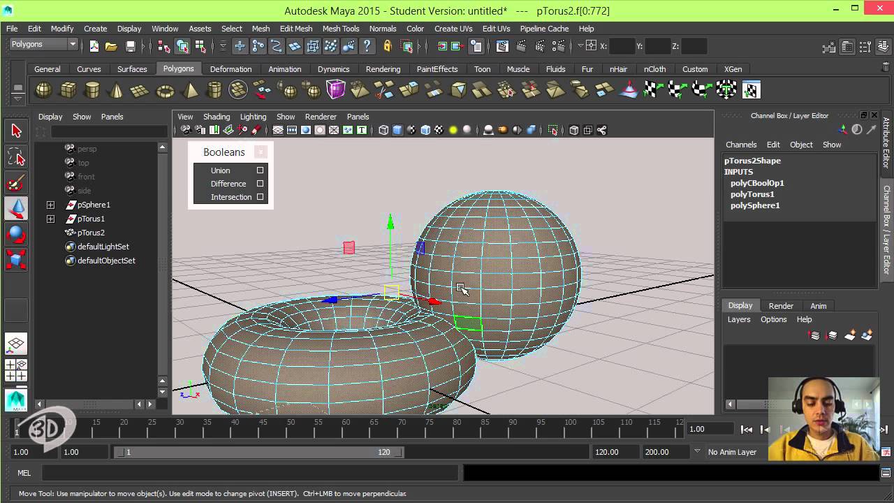 07 - Modelagem 1de2 - Combine e Separate - Curso 3D Basico - Maya - YouTube